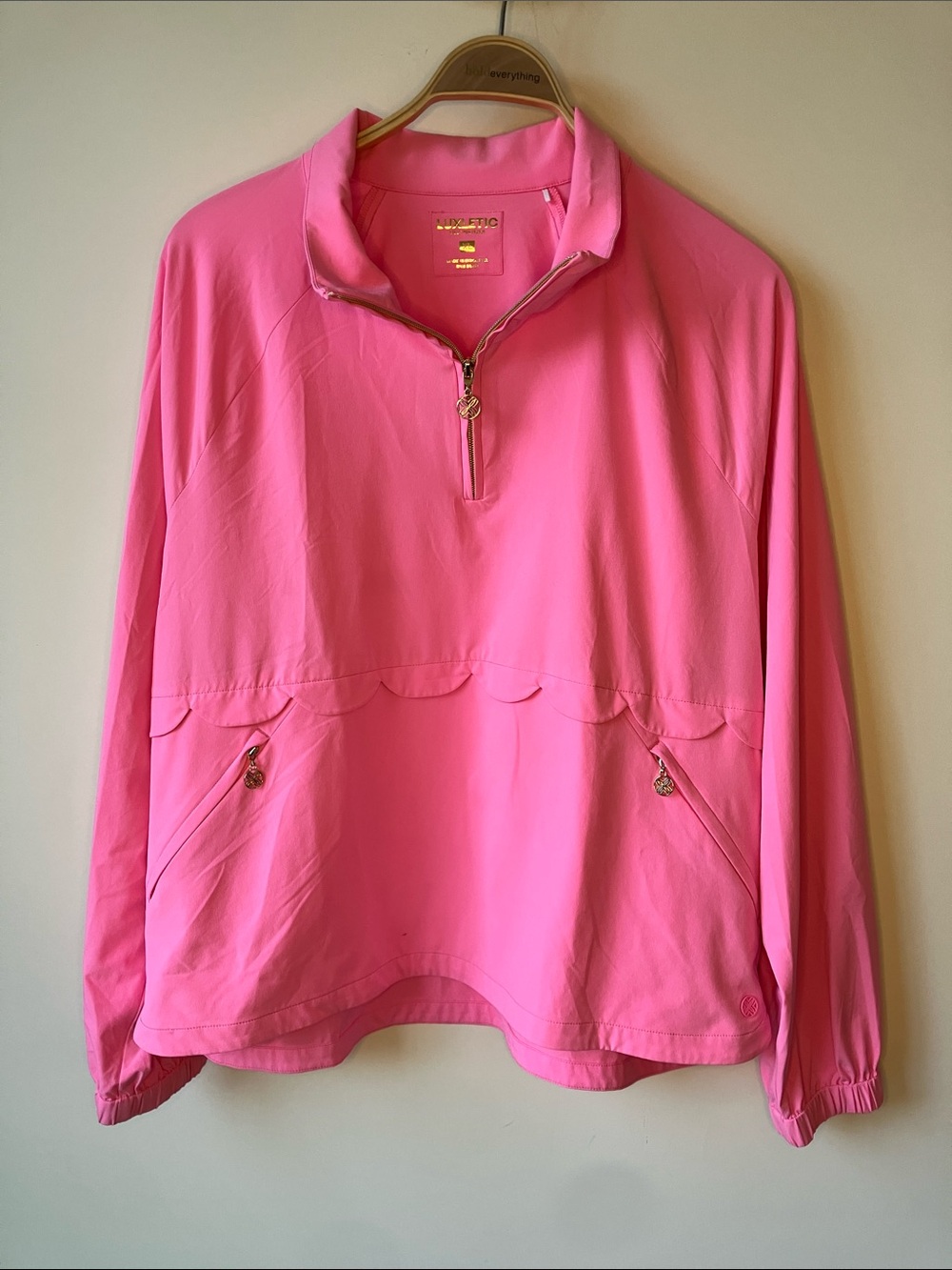 LILLY PULITZER UPF 50+ Luxletic Tulia Performance Jacket Bubblegum Pink Size XL